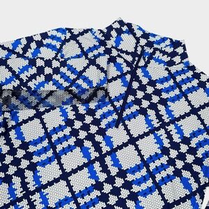 IBKUL 1/4 Zip Pullover Women Medium Sonika Blue Navy UPF 50 Mesh Long Sleeve New